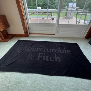 Abercrombie and Fitch Black Beach Towel